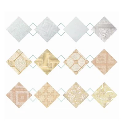 白い7.5mm PVC石膏ボード